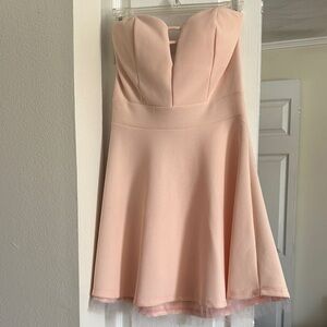 Joyce Leslie Rose Strapless Mini Dress